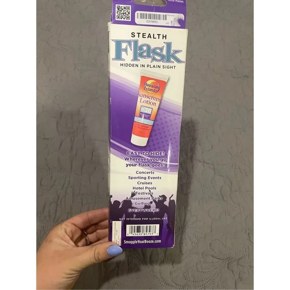 BYOB Sunscreen Flask Hidden Smuggle Booze New